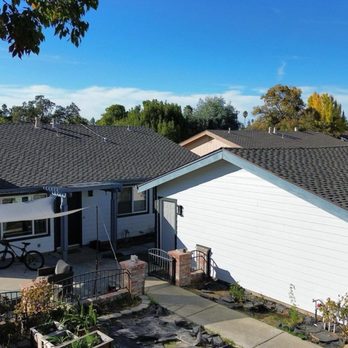 Imperia Roofing and Exteriors - Front of Home - White Siding - Roofing Near Me - Hayward, California