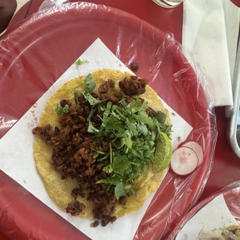 Tacos El Rey - Chorizo (longaniza) taco - Tacos Near Me - Chicago, Illinois Tacos El Rey - Chorizo (longaniza) taco - Tacos Near Me - Chicago, Illinois