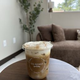 honey walnut latte