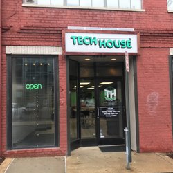 Tech House - Tech House Storefront with Custom-built Solar-Powered Sign!