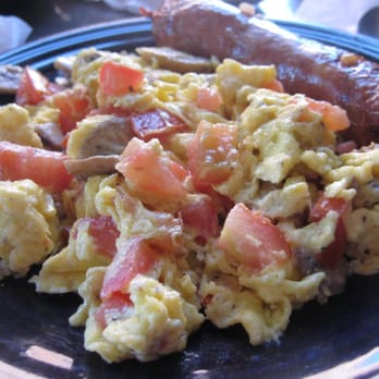 Cafe Borrone - Scramble with Chicken Apple Sausage - Breakfast & Brunch Near Me - Menlo Park, California
