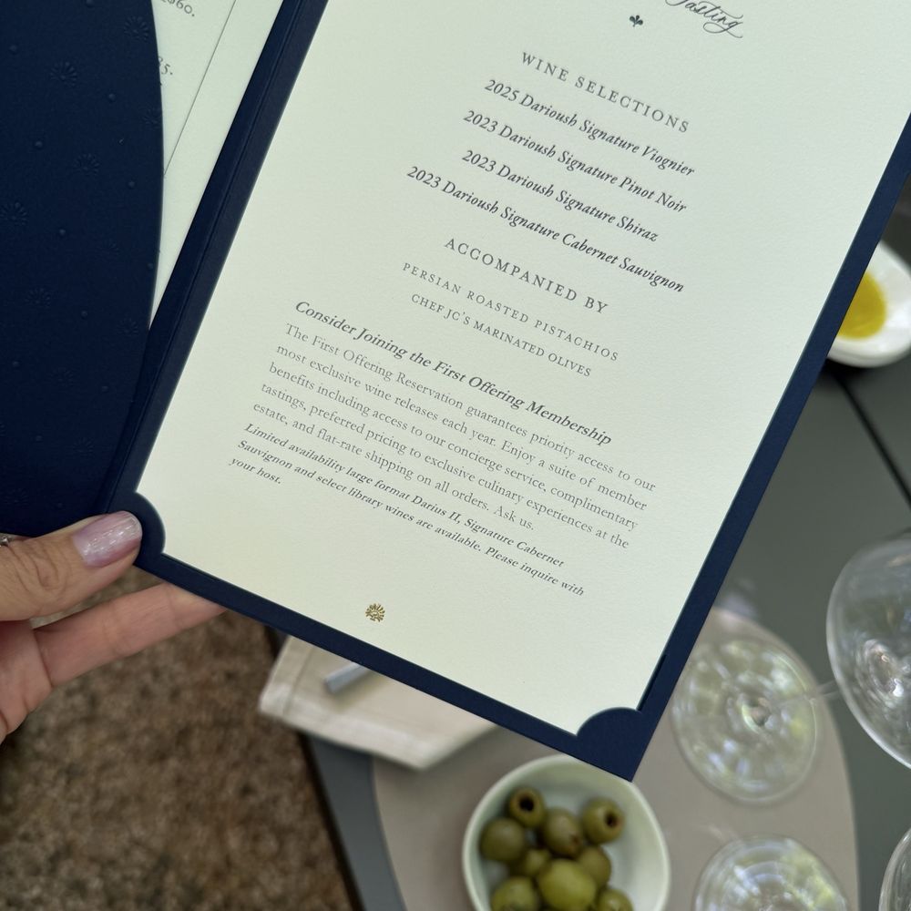Darioush Winery - Tasting flight - Wineries Near Me - Napa, California Darioush Winery - Tasting flight - Wineries Near Me - Napa, California
