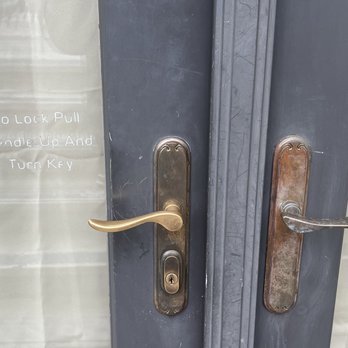 Buttermilk Falls Inn + Spa - Front doors rusted and text falling off. - Bed & Breakfast Near Me - Milton, New York Buttermilk Falls Inn + Spa - Front doors rusted and text falling off. - Bed & Breakfast Near Me - Milton, New York