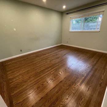 Elite Hardwood Flooring - Special walnut finish on a repair/refinish job. Looks like brand new flooring had I didn't know. - Flooring Near Me - San Mateo, California