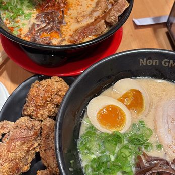 Menya Ultra - Tonkotsu Ajitama, Negipon Karaage 3pc, and Paiko Pork Tantan - Ramen Near Me - San Diego, California Menya Ultra - Tonkotsu Ajitama, Negipon Karaage 3pc, and Paiko Pork Tantan - Ramen Near Me - San Diego, California