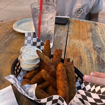 Hidden Hideaway Bar & Grill - FRIED PICKLE SPEARS - Bars Near Me - Fredericksburg, Texas Hidden Hideaway Bar & Grill - FRIED PICKLE SPEARS - Bars Near Me - Fredericksburg, Texas