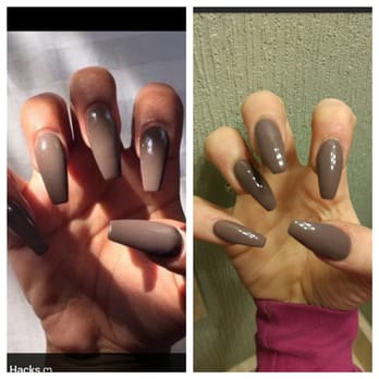 Lovely Nails - Left is the picture I got offline, right is job they did :) look almost identical!!! Love them so much! - Nail Salons Near Me - Irmo, South Carolina Lovely Nails - Left is the picture I got offline, right is job they did :) look almost identical!!! Love them so much! - Nail Salons Near Me - Irmo, South Carolina