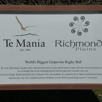 Richmond Plains - Sign - Wine Tasting Room Near Me - Nelson, NSN