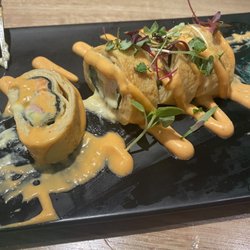 Goobne Chicken - Special egg roll. Had already eaten half before the picture was taken.