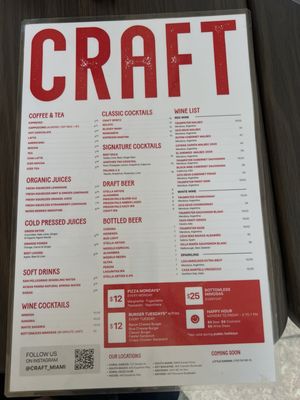 Menu photo 7 CRAFT Bayside Miami, FL Menu photo 7 CRAFT Bayside Miami, FL
