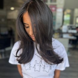 Haircut with layers Haircut with layers