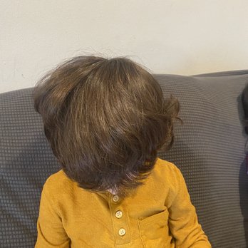 Little Munchkins - His left side is a couple inches longer than the right - Hair Salons Near Me - Glendale, California Little Munchkins - His left side is a couple inches longer than the right - Hair Salons Near Me - Glendale, California