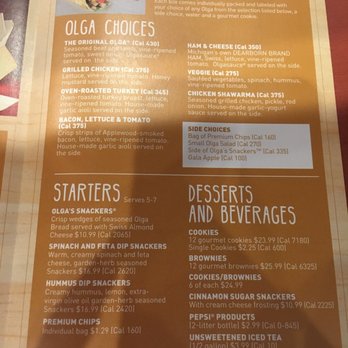 Olga's Kitchen - Menu - Sandwiches Near Me - Chesterfield Twp, Michigan Olga's Kitchen - Menu - Sandwiches Near Me - Chesterfield Twp, Michigan
