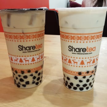 Sharetea - classic milk tea and matcha green tea crema - Bubble Tea Near Me - Houston, Texas Sharetea - classic milk tea and matcha green tea crema - Bubble Tea Near Me - Houston, Texas