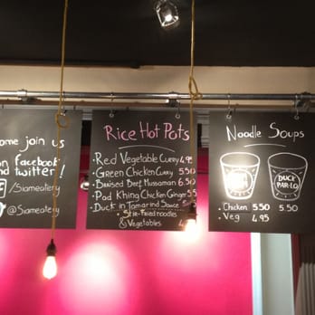 Siam Eatery - Easy to decipher menu - Thai Near Me - London, XGL Siam Eatery - Easy to decipher menu - Thai Near Me - London, XGL