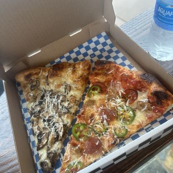 Corner Slice - Shroom Dealer & Jalapeño/Sausage/Pepperoni slices, $5.50 each. - Pizza Near Me - Livermore, California Corner Slice - Shroom Dealer & Jalapeño/Sausage/Pepperoni slices, $5.50 each. - Pizza Near Me - Livermore, California
