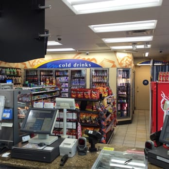 Chevron - a view of a cash counter in a store - Gas Stations Near Me - Los Angeles, California