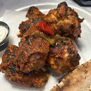 V Pizza - Calabrian wings... try the blue cheese dressing with them! - Pizza Near Me - Orlando, Florida V Pizza - Calabrian wings... try the blue cheese dressing with them! - Pizza Near Me - Orlando, Florida