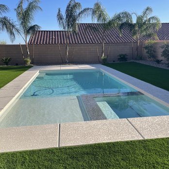 Anthony & Sylvan Pools - We went from dirt and rocks to a finished yard with a sparkling pool in just weeks! - Hot Tub & Pool Near Me - Henderson, Nevada Anthony & Sylvan Pools - We went from dirt and rocks to a finished yard with a sparkling pool in just weeks! - Hot Tub & Pool Near Me - Henderson, Nevada
