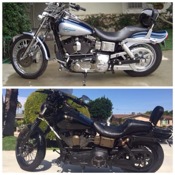Comanche Cycles - My 99 Wide Glide before and after - Motorcycle Repair Near Me - Moorpark, California Comanche Cycles - My 99 Wide Glide before and after - Motorcycle Repair Near Me - Moorpark, California