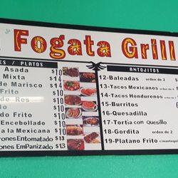 La Fogata Grill - Menu