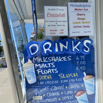 Avalon Freeze - Menu - Ice Cream & Frozen Yogurt Near Me - Avalon, New Jersey