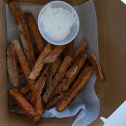 Pita Cruiser Food Truck - Sweet Potato Fries W/ Tzatziki for dipping