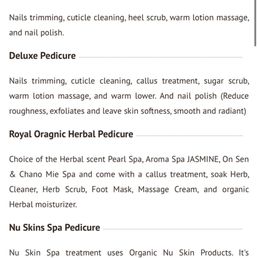 Pedicure info that was not done ! Pedicure info that was not done !
