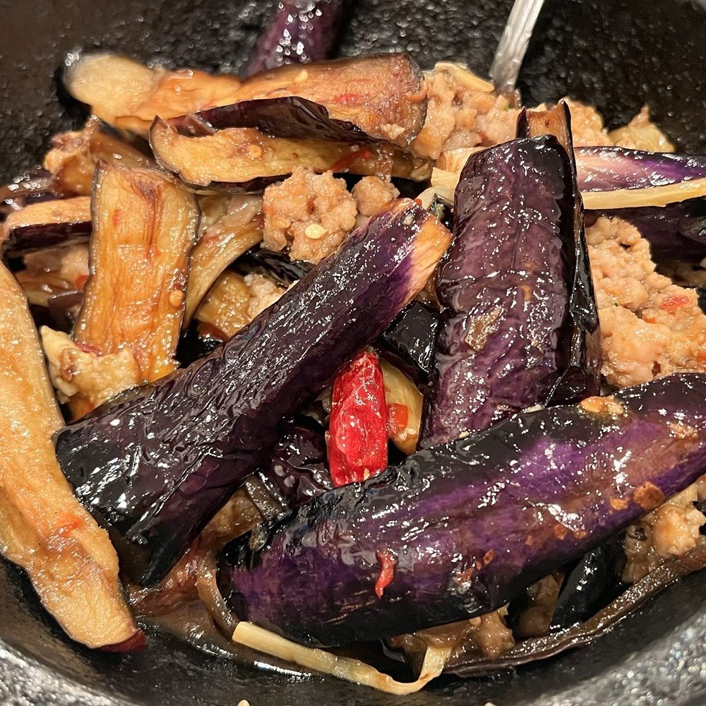 Cheung Hing Restaurant - I-18. Eggplant and Minced Pork with Garlic Sauce in Clay Pot.. - Chinese Near Me - Millbrae, California Cheung Hing Restaurant - I-18. Eggplant and Minced Pork with Garlic Sauce in Clay Pot.. - Chinese Near Me - Millbrae, California