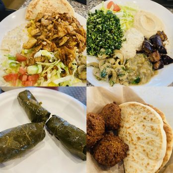 Falafel Palace - Chicken Shawarma Plate Mezze Sampler for 1 Guest dolmas/grapleaves 5 Falafel balls dipped with hummus - Greek Near Me - Northridge, California Falafel Palace - Chicken Shawarma Plate Mezze Sampler for 1 Guest dolmas/grapleaves 5 Falafel balls dipped with hummus - Greek Near Me - Northridge, California