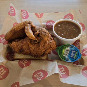 BJ Hot Chicken - Breast Quarter with BBQ Beans. The beans were 7/10 for me. The Chicken with Medium Heat I give an 8.3/10. - Chicken Wings Near Me - Mt Juliet, Tennessee BJ Hot Chicken - Breast Quarter with BBQ Beans. The beans were 7/10 for me. The Chicken with Medium Heat I give an 8.3/10. - Chicken Wings Near Me - Mt Juliet, Tennessee