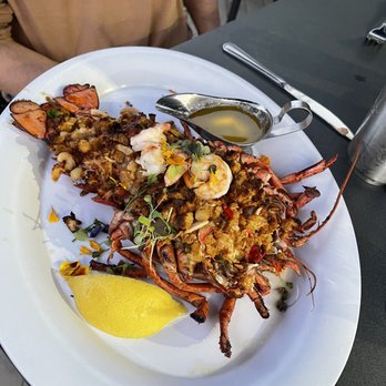 Bay Pointe Waterfront Restaurant - Bay Polnte 's Famous 2-pound lazy Mans Baked Stuffed Lobster - American Near Me - Quincy, Massachusetts Bay Pointe Waterfront Restaurant - Bay Polnte 's Famous 2-pound lazy Mans Baked Stuffed Lobster - American Near Me - Quincy, Massachusetts