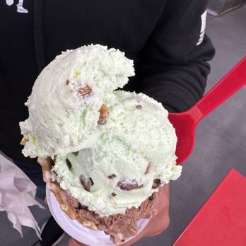 Bruster's Real Ice Cream - Pistachio and Rocky Road ice cream - Desserts Near Me - Whittier, California Bruster's Real Ice Cream - Pistachio and Rocky Road ice cream - Desserts Near Me - Whittier, California