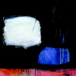 Tregony Gallery - Karen McEndoo "Whel Sten"acrylic on canvas 150x120cm