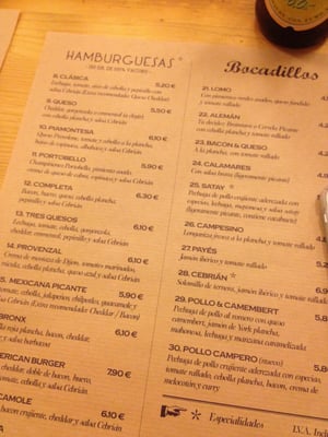 Menu photo 5 Cebrián Zaragoza, Z