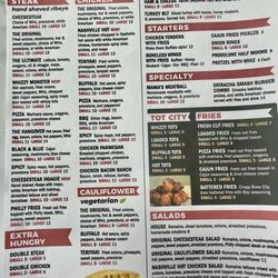 The Original Steak And Hoagies - Menu