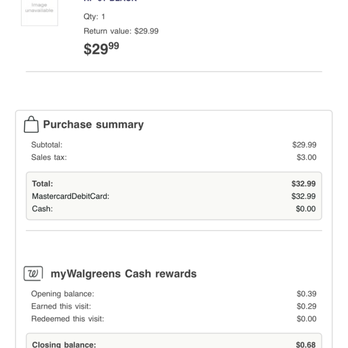 Walgreens - a screenshot of a checkout page - Drugstores Near Me - Mount Prospect, Illinois