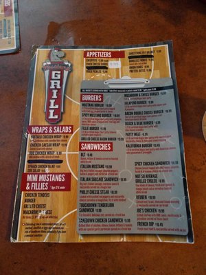 Menu photo 3 Mustang Grill Grimes, IA Menu photo 3 Mustang Grill Grimes, IA