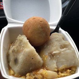 Ackee, Sweet Potato, And Dumpling For Breakfast!!5/5. Ackee, Sweet Potato, And Dumpling For Breakfast!!5/5.