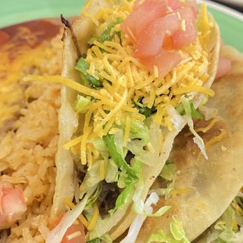 Amigas Cafe - Shredded roast beef hard shell taco - Mexican Near Me - Whittier, California Amigas Cafe - Shredded roast beef hard shell taco - Mexican Near Me - Whittier, California