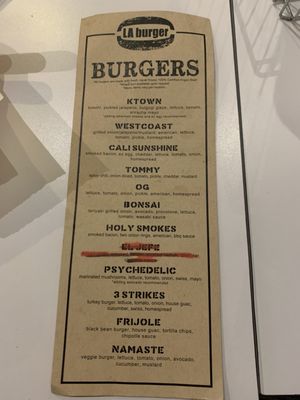 Menu photo 3 LA Burger Grapevine, TX
