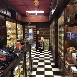 the interior of a cigar shop the interior of a cigar shop