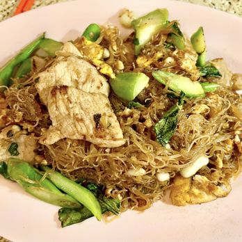 Holy Basil - Pad Seew with glass noodles - Thai Near Me - Los Angeles, California Holy Basil - Pad Seew with glass noodles - Thai Near Me - Los Angeles, California