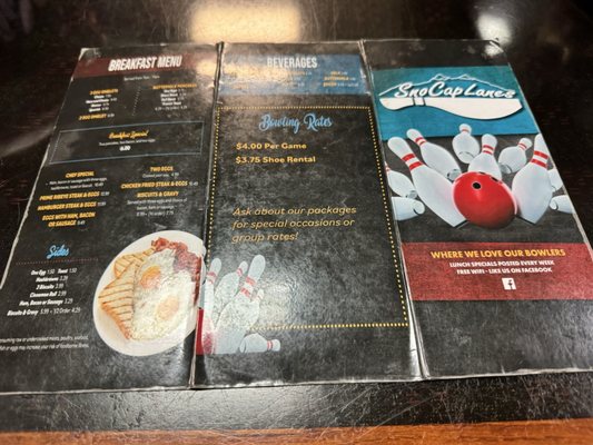 Menu photo 1 SnoCap Lanes Ephraim, UT Menu photo 1 SnoCap Lanes Ephraim, UT