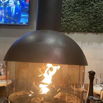 Timber Kitchen & Bar - A very warm fire on a fiendishly cold and windy night - New American Near Me - Bangor, Maine