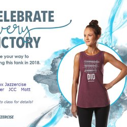 Jazzercise Fairfax - Attend 150 classes in 2018! Earn this cute tank!