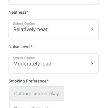 Blue Course Commons - My answers on my Roommate Matching survey. Also if your property doesn't allow smoking, why make "smoking preference" a question? - University Housing Near Me - State College, Pennsylvania Blue Course Commons - My answers on my Roommate Matching survey. Also if your property doesn't allow smoking, why make "smoking preference" a question? - University Housing Near Me - State College, Pennsylvania