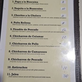 Lima Limon - Appetizer menu. - Peruvian Near Me - Las Vegas, Nevada Lima Limon - Appetizer menu. - Peruvian Near Me - Las Vegas, Nevada