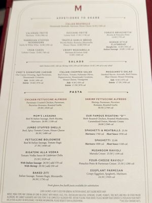 Menu photo 4 Maggiano's Little Italy McLean, VA Menu photo 4 Maggiano's Little Italy McLean, VA