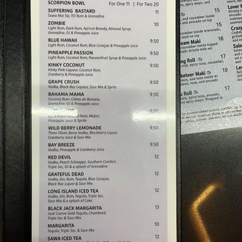 Sawa Asian Bistro - Menu - Asian Fusion Near Me - Gardner, Massachusetts